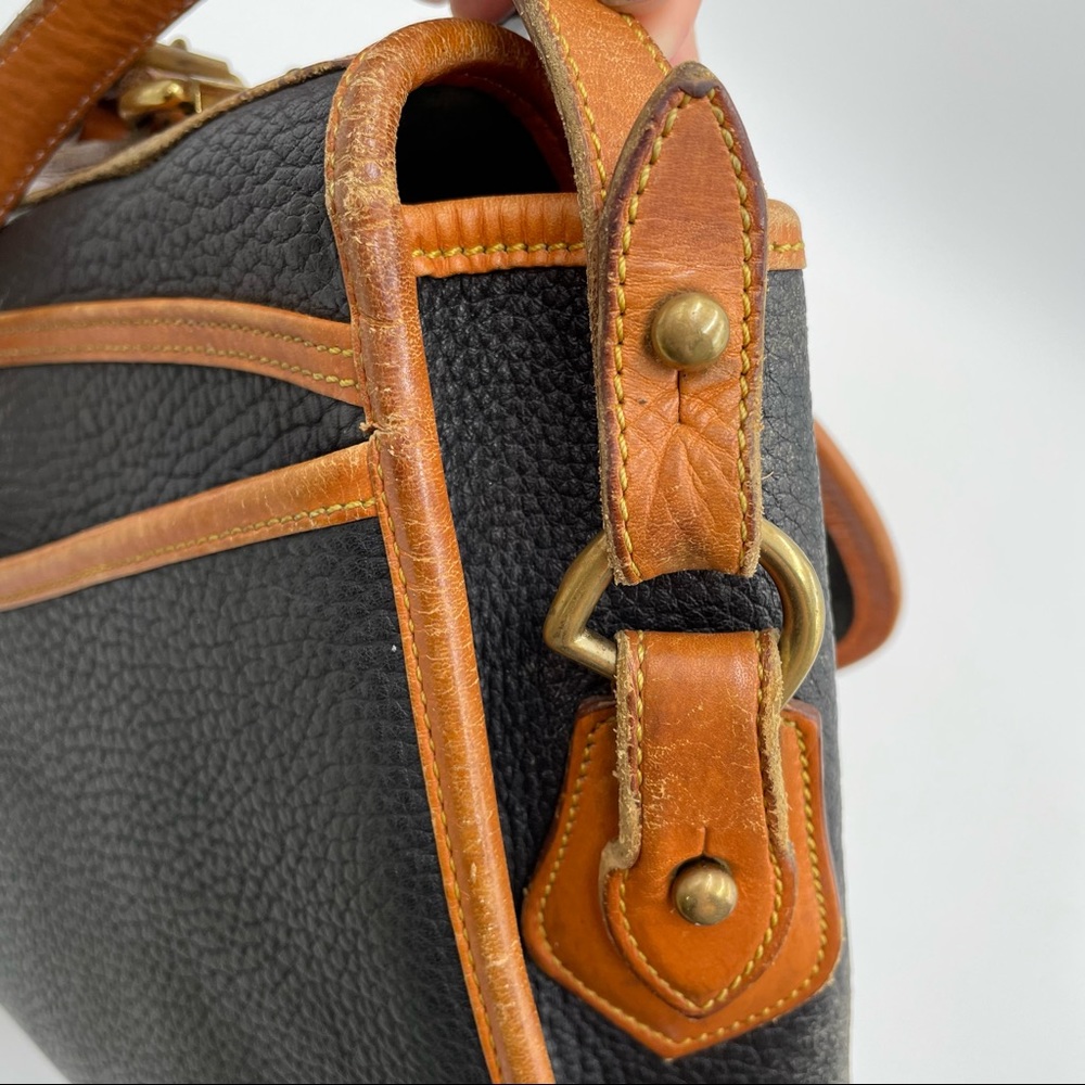 Dooney & Bourke Vintage Two Tone Leather Satchel - Picture 12 of 16